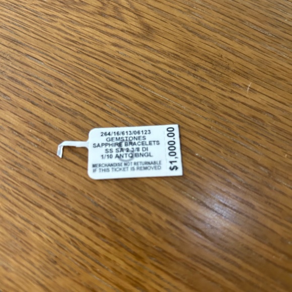 Ladies Sapphire & Diamond Sterling Silver Antique Style Bangle Bracelet - Picture 8 of 8